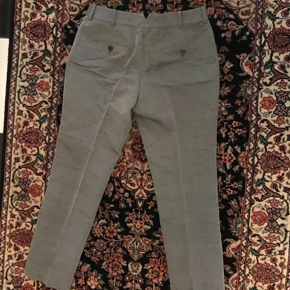 Wmn's Black Fleece by Thom Browne Silk Shantung crop pants - Picture 2 of 4